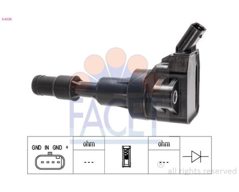 ignition coil 9.6538 Facet