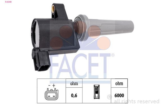 ignition coil 9.6540 Facet