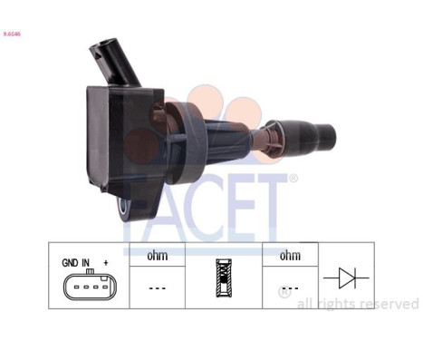 ignition coil 9.6546 Facet