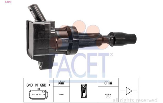 ignition coil 9.6547 Facet