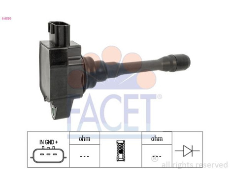 ignition coil 9.6550 Facet