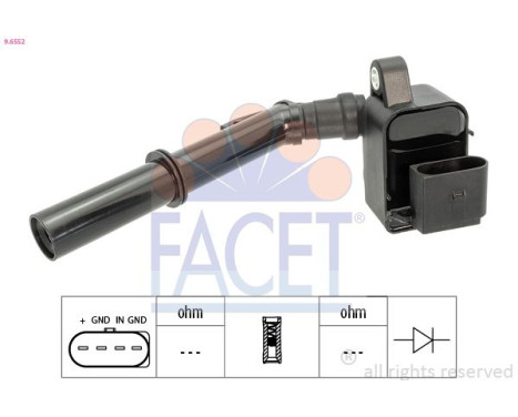 ignition coil 9.6552 Facet