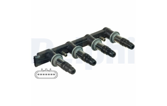 Ignition Coil CE87662-12B1A Delphi, Image 4