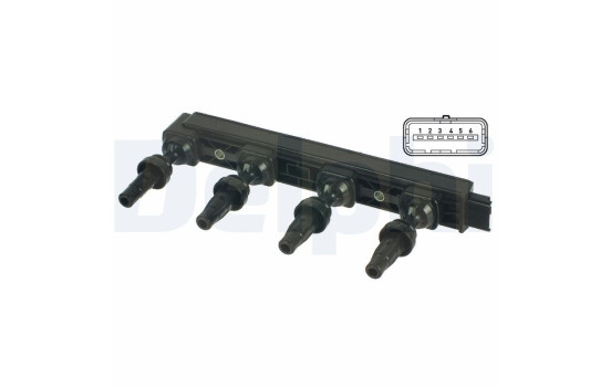 Ignition Coil GN10654-12B1 Delphi, Image 2