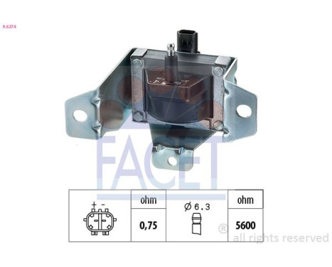 Ignition Coil Made in Italy - OE Equivalent 9.6274 Facet