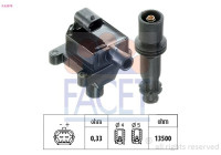 Ignition Coil Made in Italy - OE Equivalent 9.6297K Facet