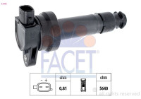 Ignition Coil Made in Italy - OE Equivalent 9.6395 Facet