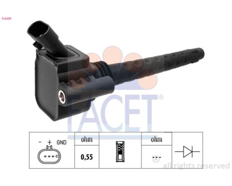 Ignition Coil OE Equivalent 9.6449 Facet