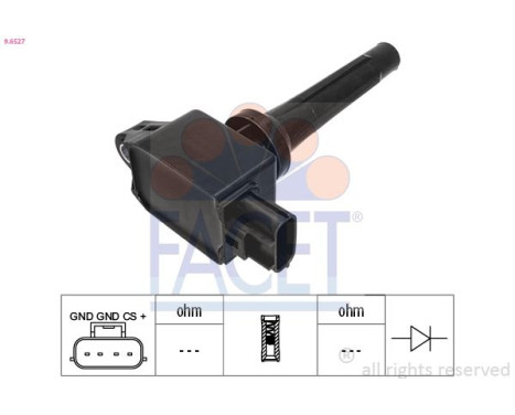 Ignition Coil OE Equivalent 9.6527 Facet