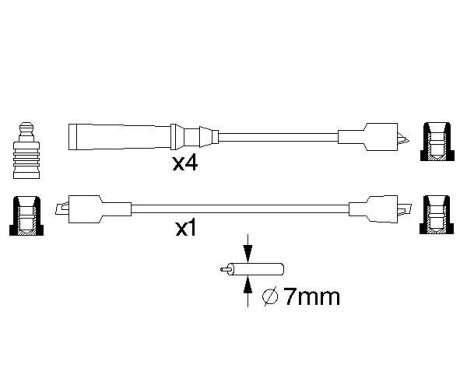 Ignition Cable Kit B013 Bosch, Image 5