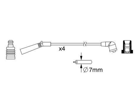 Ignition Cable Kit B093 Bosch, Image 5