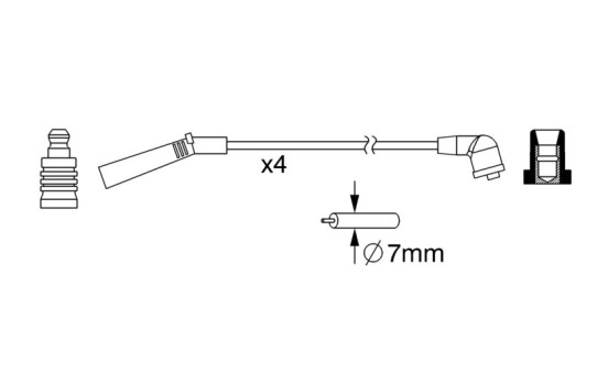 Ignition Cable Kit B093 Bosch, Image 5