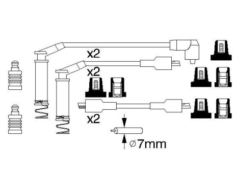 Ignition Cable Kit B125 Bosch, Image 5