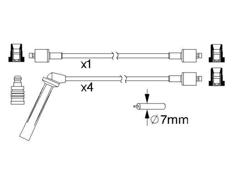 Ignition Cable Kit B161 Bosch, Image 5