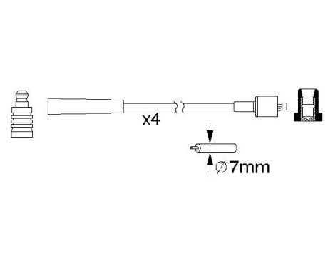 Ignition Cable Kit B165 Bosch, Image 4