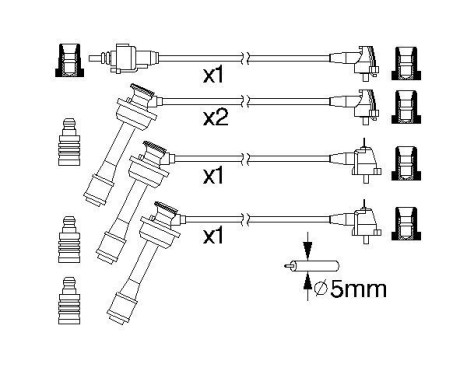 Ignition Cable Kit B175 Bosch, Image 5