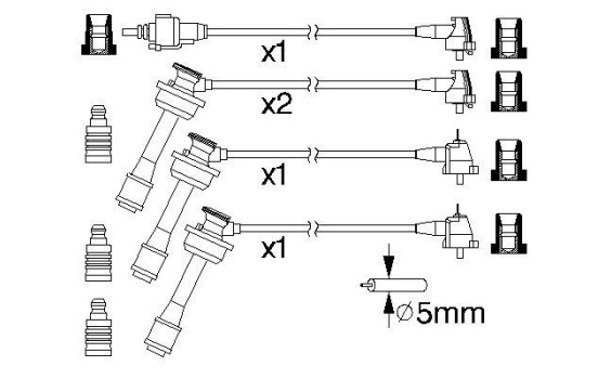 Ignition Cable Kit B175 Bosch, Image 5