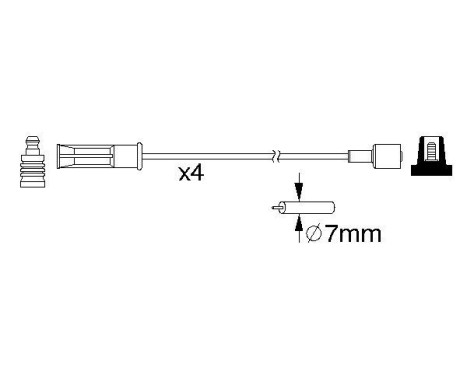 Ignition Cable Kit B184 Bosch, Image 5