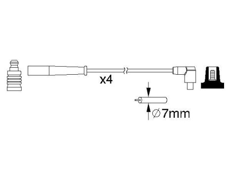 Ignition Cable Kit B209 Bosch, Image 3