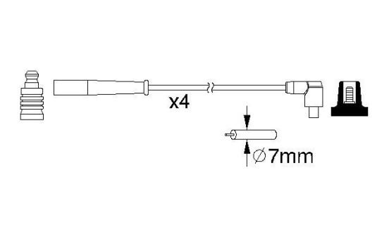 Ignition Cable Kit B209 Bosch, Image 3