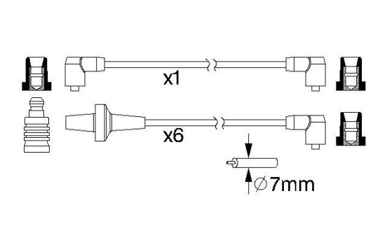 Ignition Cable Kit B220 Bosch, Image 2