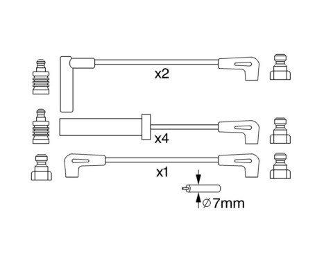 Ignition Cable Kit B229 Bosch, Image 5