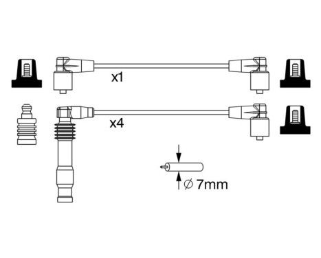 Ignition Cable Kit B233 Bosch, Image 5