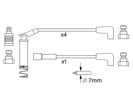 Ignition Cable Kit B249 Bosch, Image 5