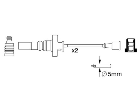 Ignition Cable Kit B273 Bosch, Image 5