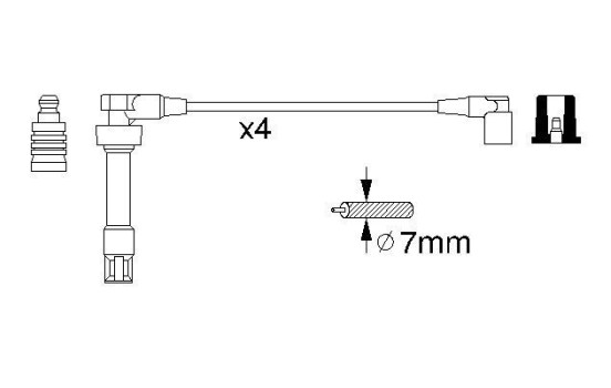 Ignition Cable Kit B307 Bosch, Image 4