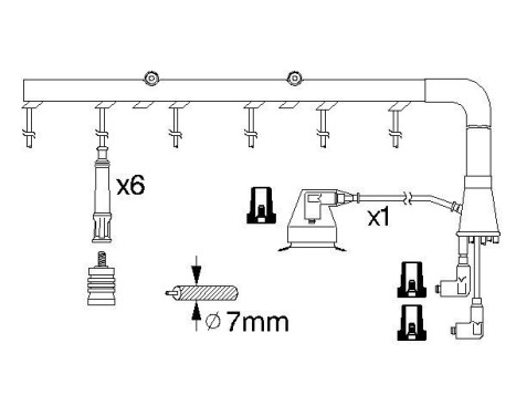 Ignition Cable Kit B322 Bosch