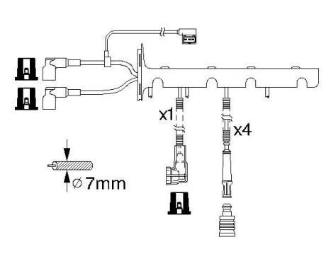Ignition Cable Kit B328 Bosch, Image 5