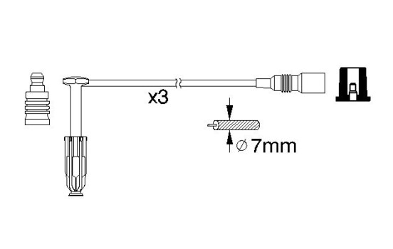 Ignition Cable Kit B329 Bosch, Image 3