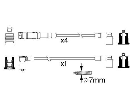 Ignition Cable Kit B333 Bosch, Image 5