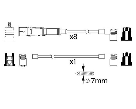 Ignition Cable Kit B334 Bosch, Image 3