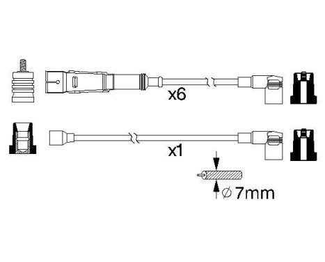 Ignition Cable Kit B336 Bosch, Image 5