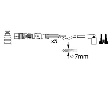 Ignition Cable Kit B349 Bosch, Image 5