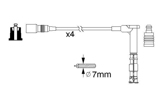 Ignition Cable Kit B351 Bosch, Image 5