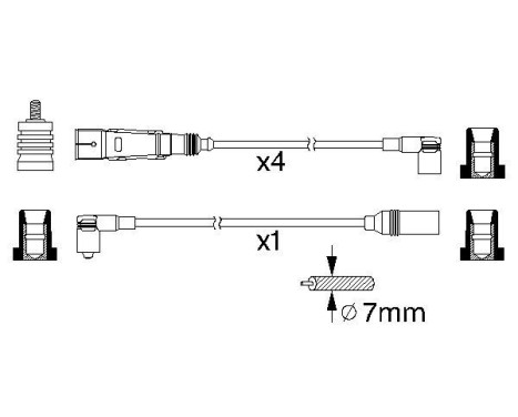 Ignition Cable Kit B355 Bosch, Image 5