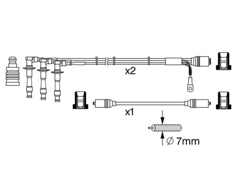 Ignition Cable Kit B373 Bosch, Image 4