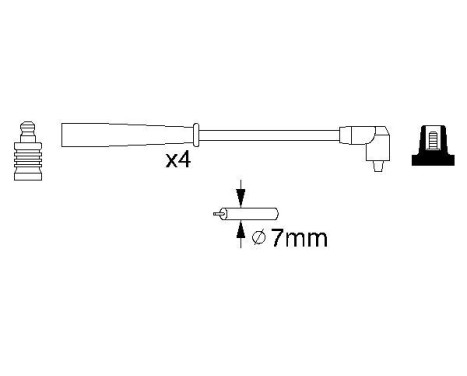 Ignition Cable Kit B727 Bosch, Image 5