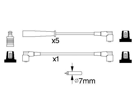 Ignition Cable Kit B753 Bosch, Image 5