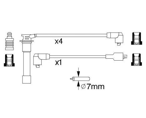 Ignition Cable Kit B760 Bosch, Image 5