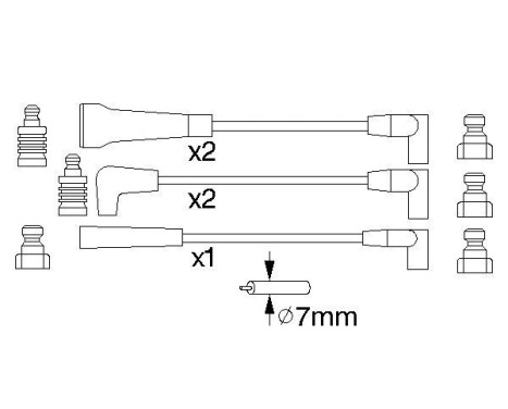 Ignition Cable Kit B780 Bosch, Image 5