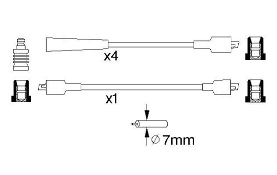 Ignition Cable Kit B785 Bosch, Image 5