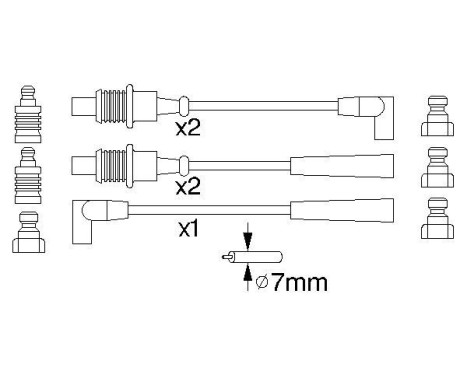 Ignition Cable Kit B794 Bosch, Image 5