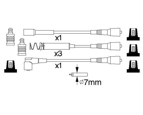 Ignition Cable Kit B801 Bosch, Image 5