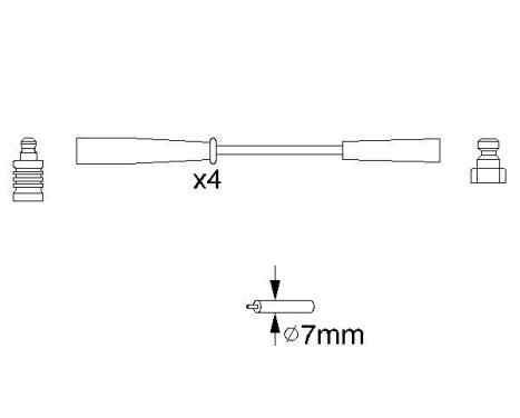 Ignition Cable Kit B817 Bosch, Image 5