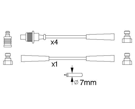 Ignition Cable Kit B820 Bosch, Image 5