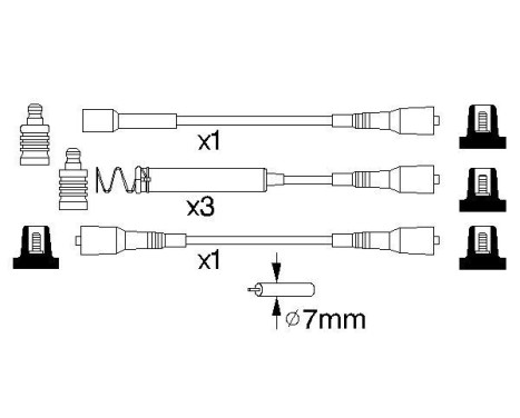Ignition Cable Kit B850 Bosch, Image 5